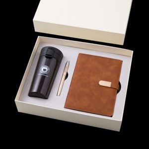 New Year Gift Custom Logo Notebook <b>Journal</b> Gift Set 100gsm Hardcover A5/A6 100 Sheet Inner Pages with Mug in Case - Product Image 1