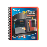 PP plastique 1-6 onglet découpé Index diviser 24 poche spirale Document dossier présentation livre organisateur pour les projets de classement produit