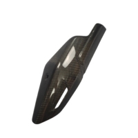 Cache-tuyau d'échappement en fibre de carbone 3K 100% sèche pour moto CFMOTO 450 SR