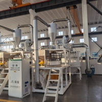 Contrôle automatique série SMF de l'alimentation des machines meuleuses à rotor en plastique PVC avec dispositif de dépoussiérage broyeur en plastique rigide