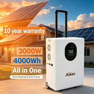 Station d'alimentation portable tout-en-un 3kW 4kWh avec système hybride de stockage d'énergie solaire et batterie domestique 3000W-10000W - Product Image 2