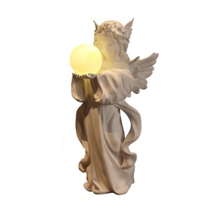 Escultura de Resina Estilo Europeo, Diseño de Ángel <span class=keywords><strong>Alice</strong></span>, Hecha a Mano, para Sala de Estar, Entrada, Almacenamiento de Llaves, Vinoteca, Mueble para TV, Salón, Grande - Product Image 5