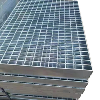 Grille en acier galvanisé à chaud G303/30/100 pour plateforme, passerelle, couvercle de tranchée, panneaux de grille standard 6000*1000 mm