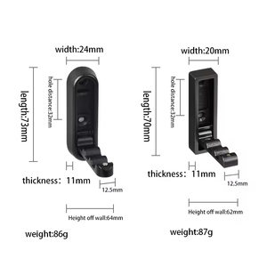 Hiện đại gấp móc treo tường kim loại tổ chức treo móc kẽm quần áo tường gấp ẩn hộ gia đình móc - Product Image 3