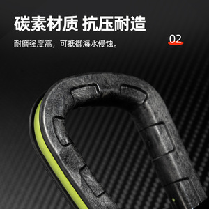 Protector de Mano de Fibra de Carbono para Pesca en Agua Salada, Accesorio para Pesca en el Mar - Product Image 2