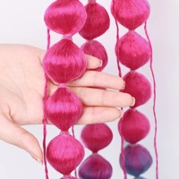 Queue de cheval tressée effet ombré faite à la main, 20 pouces, cheveux synthétiques, pas chère, pour cosplay et festivals, tresses jumbo synthétiques pour filles