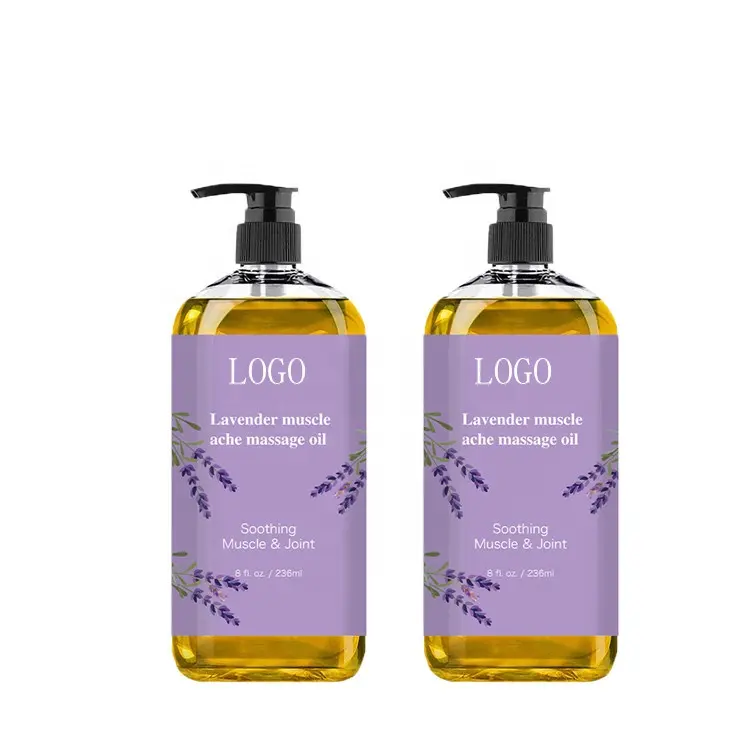 Groothandel Private Label Puur Natuurlijke Organische Lavendel Ontspannen Anti Cellulite Body Huid Massage Body Olie