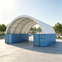 Abri en PVC pour conteneurs maritimes industriels, abri pour le stockage d'équipements, tente de protection