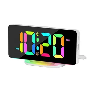 Wholesale smart digital clock night light digits LED display date indoor desk clock