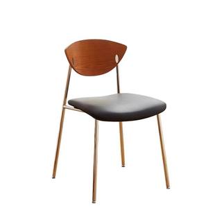 <span class=keywords><strong>Chaise</strong></span> de salle à manger vintage italienne minimaliste en bois massif nordique rétro avec rembourrage doux, meubles de maison pour salon, café - Product Image 5