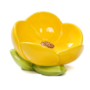 Caja de Joyería de Cerámica con Forma de Tulipán y Tallo Verde para Almacenamiento en el Dormitorio, Diseño Moderno - Product Image 5