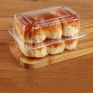 Einweg-Quadratbehälter Klare Klappbare Kunststoff-Verpackungsbox für Obst Kuchen Kunststoff-Lebensmittelboxen - Product Image 2