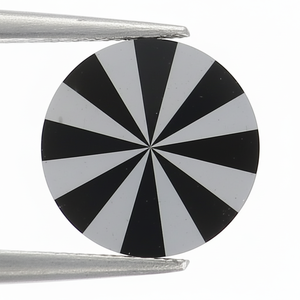 Diamants noirs de fantaisie métalliques ronds taille brillant 3A Qualité 100% diamants naturels en vrac pour la fabrication de bijoux aux prix de gros OEM - Product Image 1