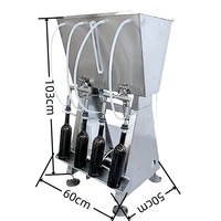 Machine de remplissage pneumatique pour bouteilles en verre d'eau gazeuse, de bière, d'huile comestible et de confiture