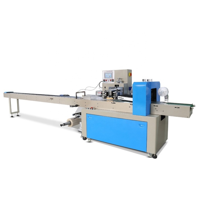 Automatic Electric Multifunctional Plastic Bags Pouches Wrapping Pillow Flow Wet Tissue Packing Machine for Vegetables Hamburger