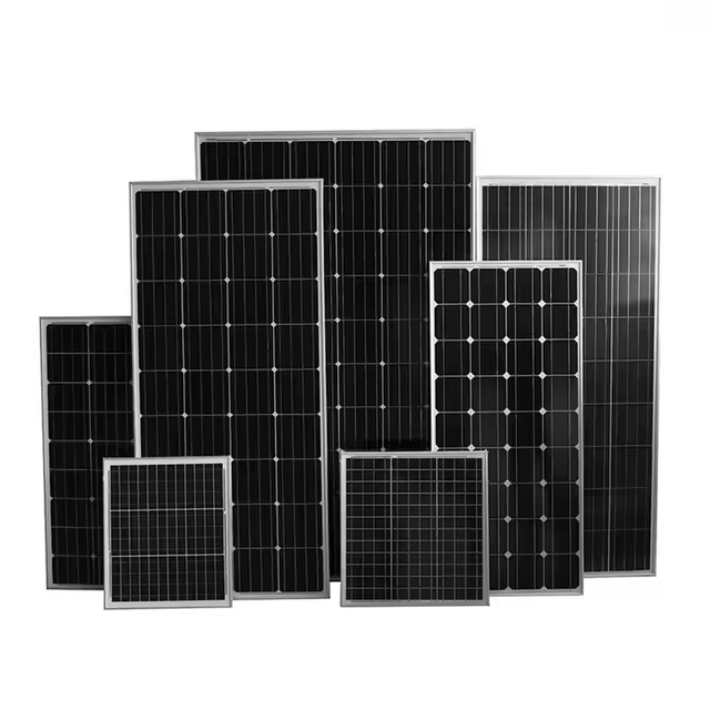 Mini Monocrystalline Solar Panel 12V 24V 36V 50W 80W 100W 120W 150W 180W 200W Small Solar Panel for Street Lights