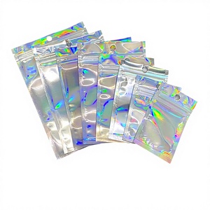 9x16cm Holographic Transparent Self-Sealing <b>Bag</b> Factory Custom Self Sealing <b>Bag</b> for Data <b>Cable</b> Packaging - Product Image 1