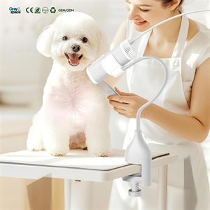 Sèche-cheveux silencieux haute puissance pour animaux de compagnie, 3 vitesses de vent, tour de cou réglable, séchage rapide pour chiens et chats, avec prise UE - Product Image 1