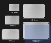 Plaque signalétique en aluminium métallique personnalisable avec logo, la plus vendue, étiquette vierge populaire, conception gratuite, sérigraphie, gravure CNC