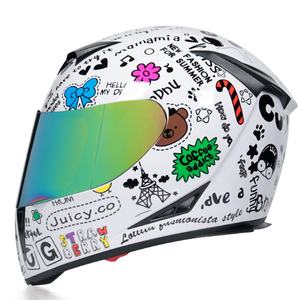 Casques de moto et de vélo électrique intégraux, taille XL, en ABS, emballage en boîte, design coloré et unique, expédition directe usine - Product Image 6