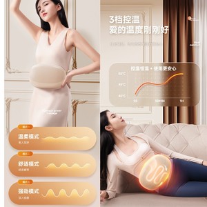 Abdominal Massager Electric <b>Heating</b> Massage For Stomach Waist With 3 Modes And Temperature Control - Product Image 1