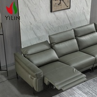Yilin Grand Canapé Inclinable Usine Prix Offre Spéciale En Cuir Ensemble de canapé 7 places