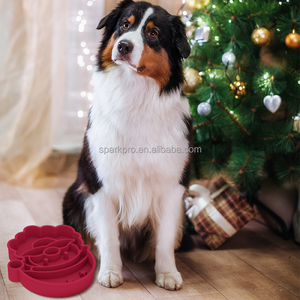 Mangkuk Anjing Silikon Gaya Santa Claus Natal 2 in 1, Tempat Makan dan Minum, Mangkuk Makanan Hewan Peliharaan - Product Image 4