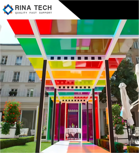 Película de tinte colorido Centro comercial Oficina comercial Edificios comerciales Pegatina deslumbrante colorida Película de tinte de Rina Tech - Product Image 1