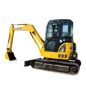 Miniexcavadoras de 5,5 toneladas, equipo sobre orugas, excavadora Komatsu pequeña PC55 - Product Image 1