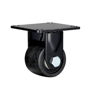Tige filetée Heavy Duty 300kg 500kg 600kg 2 pouces 2.5 pouces 3 pouces profil bas Nylon pivotant roulette et roue