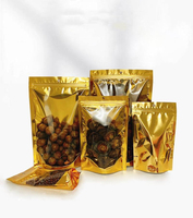 Sacs Mylar personnalisés refermables à fermeture éclair de 8 oz et 12 oz pour fruits secs et thé vert, imprimés, haute barrière, anti-odeur