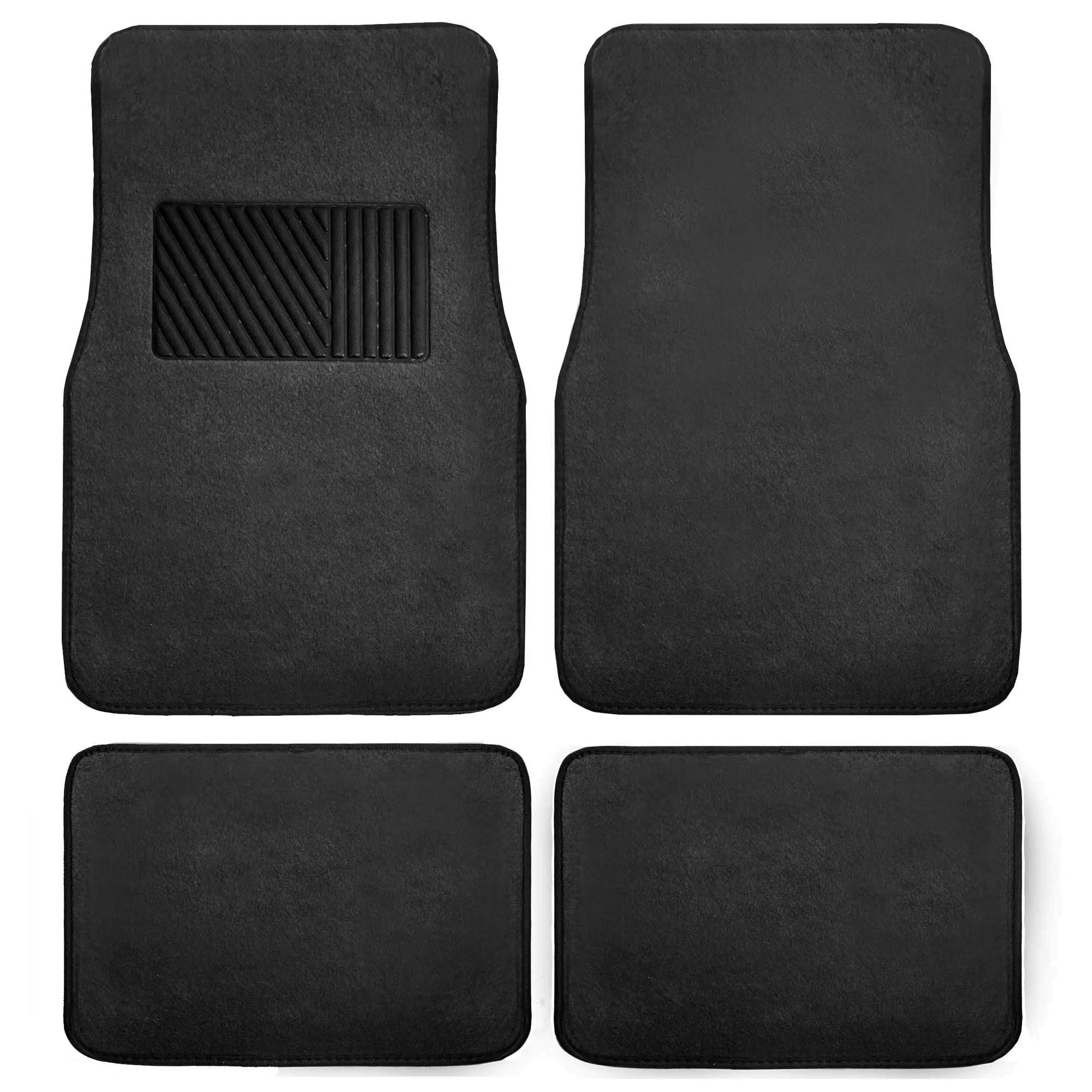 Heavy Duty Anti-slip Nail PVC Backing Car Mats Plush Universal Carpet Car Mats