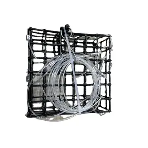 Customized Size Square Lobster Traps Little Bait Baskets Used in Crab Fishing Folding Feature River Lake Use California Market