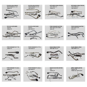 Sistema de Escape DEX para <span class=keywords><strong>Ford</strong></span> Next Gen <span class=keywords><strong>Ranger</strong></span> Raptor 3.0 <span class=keywords><strong>V6</strong></span> <span class=keywords><strong>2022</strong></span>+, Acero Inoxidable de 1.5mm de Espesor, Fibra de Carbono, Acabado Plateado Liso, 1 Año de Garantía - Product Image 2