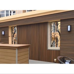 Revestimiento de Pared Exterior Impermeable 3D WPC, Panel de Pared Decorativo para Exteriores de Madera y Plástico Compuesto - Product Image 3