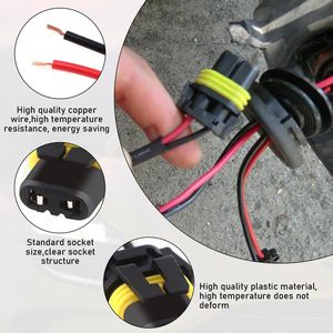 Presa del cablaggio del faro automobilistico 9005 9006 9012 H10 connettore femmina cavo a spirale per fendinebbia e Retrofit del proiettore - Product Image 5