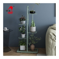 Support de plante de balcon en métal à 6 niveaux conçu présentoir de pot de fleur pour la maison jardin extérieur décor de pépinière