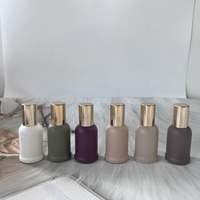 Emballage en boîte de 10ml vide beauté Morandi mat rose blanc vert bordeaux nude brun parfum parfum huile rouleau sur bouteille en verre