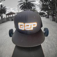 Gorras de Béisbol Personalizadas con Bordado 3D Unisex, Visera Plana, Cierre a Presión, con Logotipo de Hoja de Alto Rendimiento