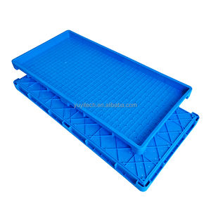 Agri pembibitan putih hijau hitam biru warna kustom plastik dasar datar nampan penyemaian nasi - Product Image 1