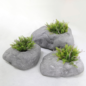 Jardinières d'intérieur et d'extérieur, pots surdimensionnés pour plantes, pot <span class=keywords><strong>de</strong></span> fleurs en <span class=keywords><strong>fibre</strong></span> <span class=keywords><strong>de</strong></span> verre, vente chaude, design moderne et minimaliste, différentes tailles - Product Image 2