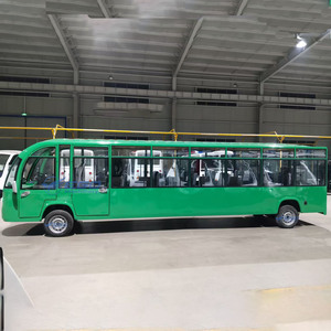 The Popular Four-<b>wheel</b> Green Electric Folding Seat Bus Is a High-quality Sightseeing Bus Suitable for Classic Street Tours - Product Image 5