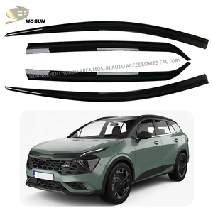 Visière de fenêtre pour <span class=keywords><strong>Kia</strong></span> <span class=keywords><strong>Sportage</strong></span> <span class=keywords><strong>NQ5</strong></span> SWB 2023 + pare-pluie visière de porte pare-vent de voiture pare-météo - Product Image 1