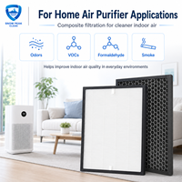 Filter Udara HEPA H13 Ukuran Khusus dengan Filter Komposit Karbon Aktif Sarang Lebah untuk Pembersih Udara, Menghilangkan Bau dan Formaldehida