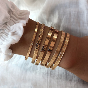 Bracciale rigido con cacciavite a vite in acciaio inossidabile placcato oro 18 carati per donne e uomini - Product Image 6