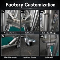 Chariot de levage à ressorts Lean Pipe de 3e génération OEM/ODM pour ligne de production, conception personnalisée, chariot de levage par gravité