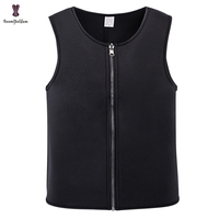 Corset en néoprène, vêtements de Fitness pour hommes, Corset de sport, fermeture éclair, gilet de sueur amincissant, Sauna, débardeur, chemise moulant le corps, 2020