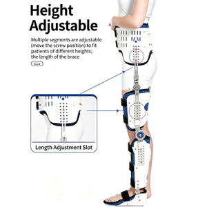 Ortesis Ajustable para Cadera, Rodilla, Tobillo y Pie, Soporte para Pierna y Rodilla para Recuperación de Fracturas y Rehabilitación Postoperatoria de Rodilla - Product Image 4