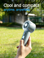 Ventilateur humidificateur portable sans fil rechargeable USB 3000 mAh avec affichage, mini ventilateur de poche à pulvérisation d'eau, vente en gros