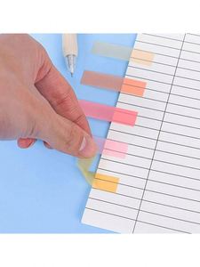7400 Etiquetas Adhesivas Transparentes de PET para Estudiantes, Juego de 37 Piezas, Fluorescentes, Morandi, Resistentes al Agua, para Marcar en Blocs de Notas - Product Image 6